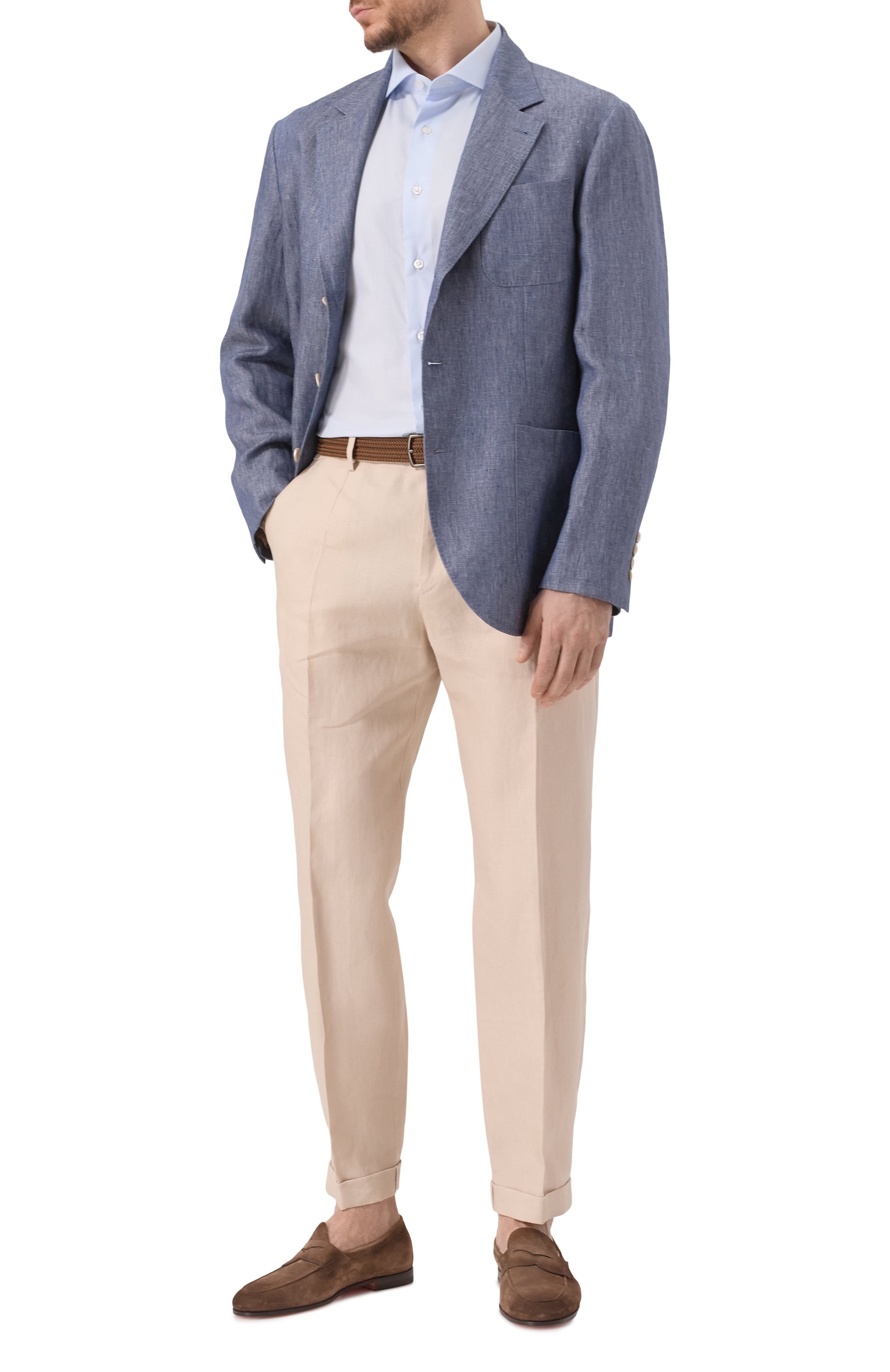 Хлопковая сорочка BRIONI, арт. RCH10L/0A04Q, фото 2