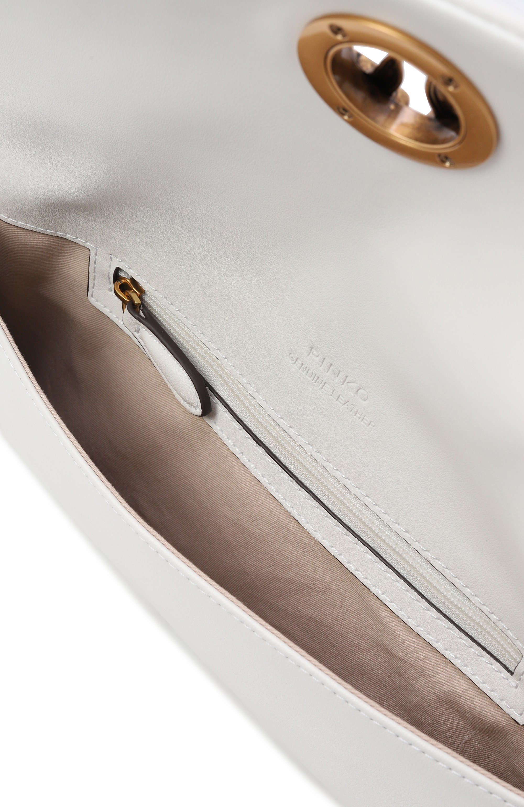 Клатч love click soft medium PINKO белого цвета по цене 32950 руб., арт. 106022/A0Q0, фото 5 Клатч love click soft medium PINKO, арт. 106022/A0Q0, фото 5