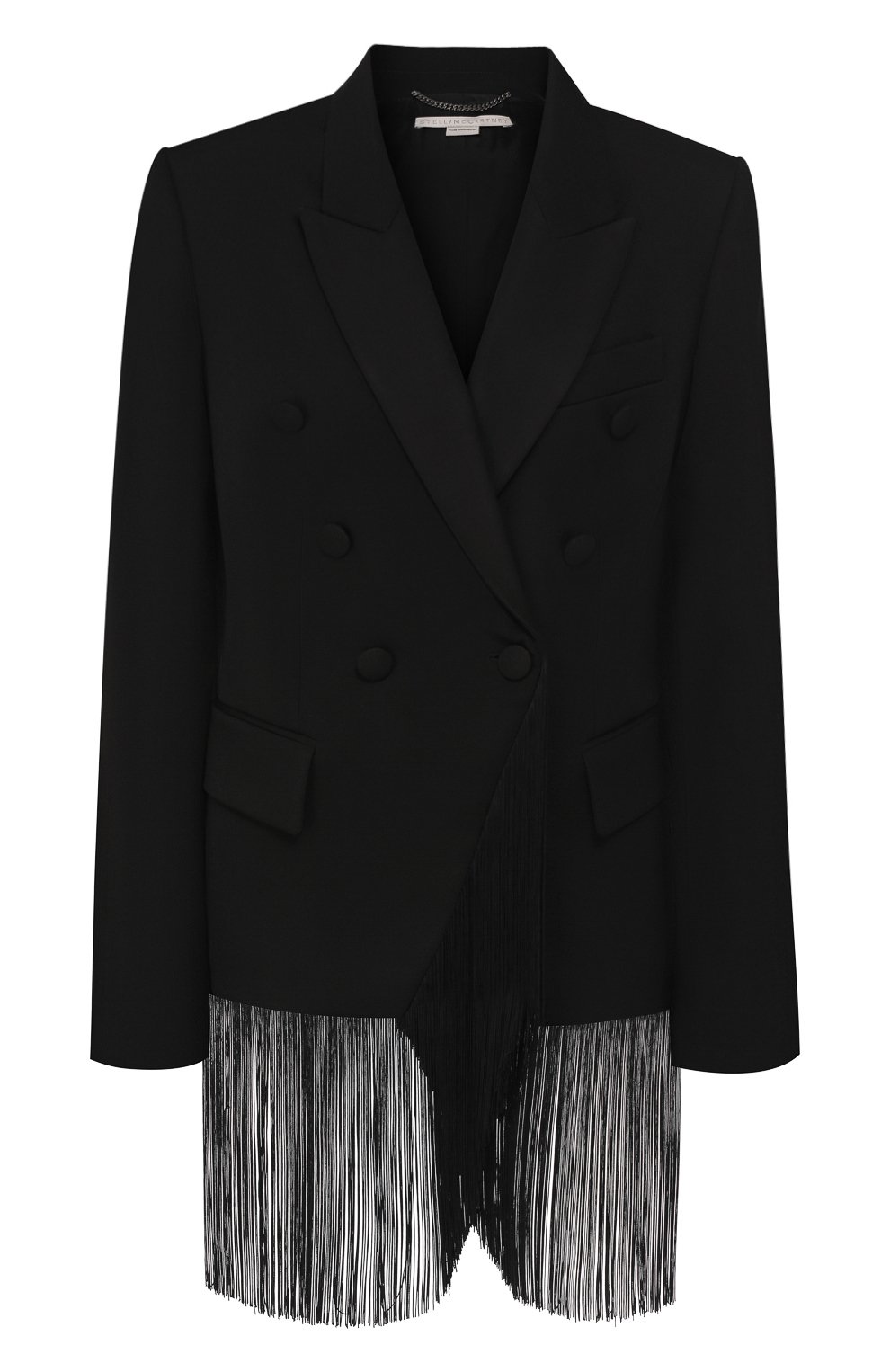 Шерстяной жакет STELLA MCCARTNEY черного цвета по цене 99500 руб., арт. 579262/SFB18, фото 1 Шерстяной жакет STELLA MCCARTNEY, арт. 579262/SFB18, фото 1