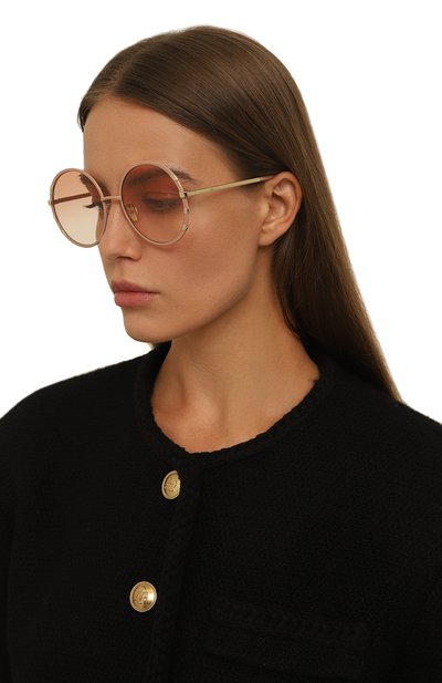 Солнцезащитные очки CHLOÉ розового цвета по цене 41700 руб., арт. CH0144S 003, фото 2 Солнцезащитные очки CHLOÉ, арт. CH0144S 003, фото 2