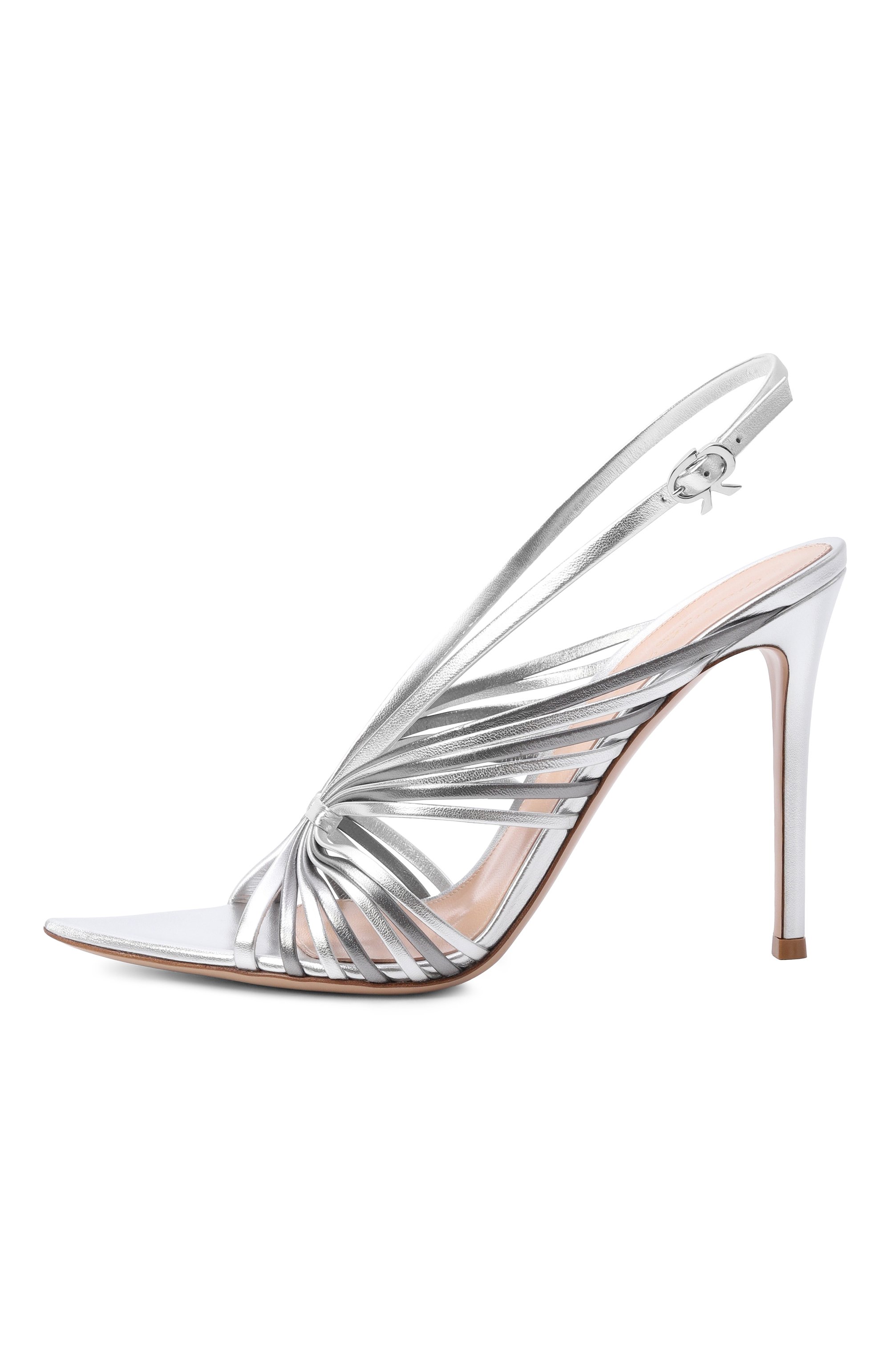 Кожаные босоножки muse 105 GIANVITO ROSSI, арт. G32784.15RIC.NPSAACC, фото 4