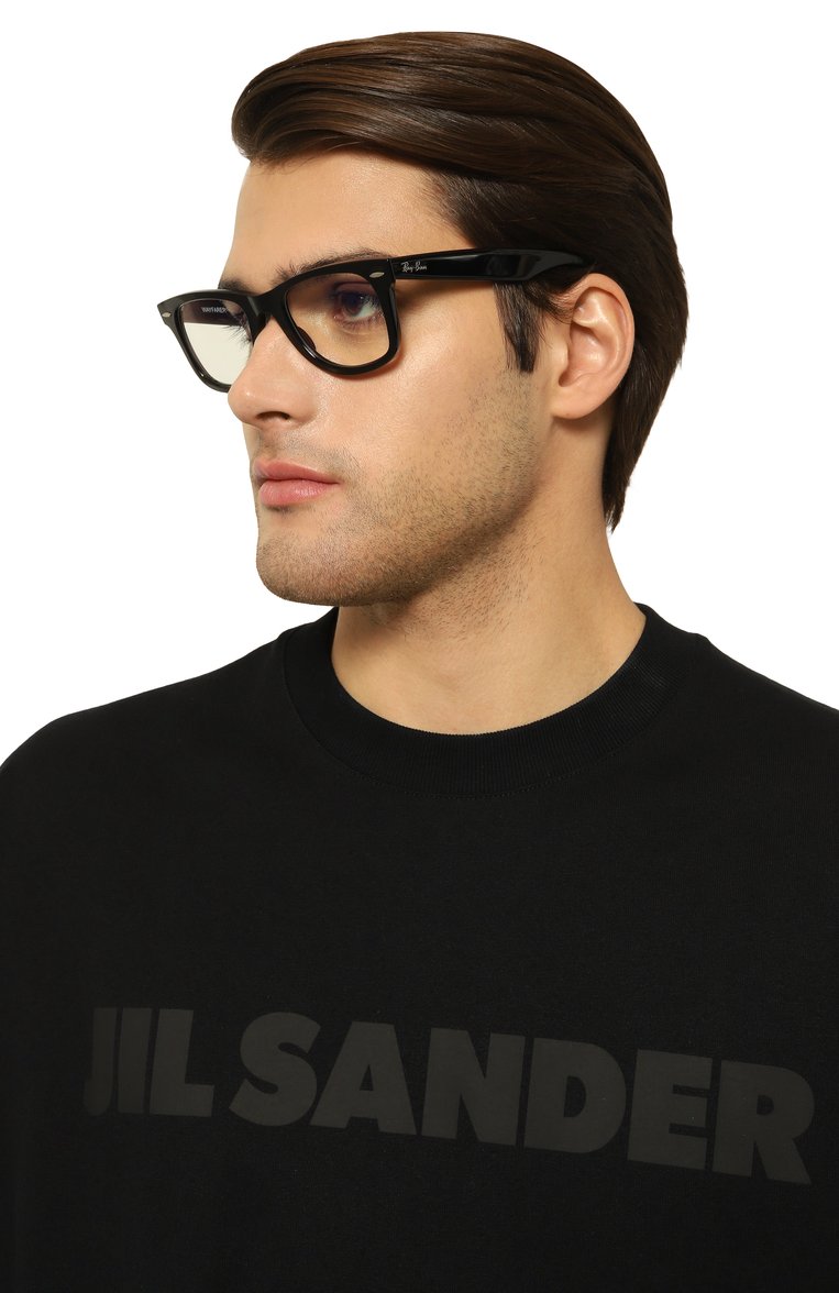 Женские солнцезащитные очки RAY-BAN черного цвета, арт. 2140-901/5F | Фото 3 (Региональные ограничения белый список (Axapta Mercury): Не проставлено; Нос: Не проставлено; Кросс-КТ: С/з-унисекс; Тип очков: С/з; Материал: Пластик; Очки форма: Квадратные; Оптика Гендер: оптика-унисекс)