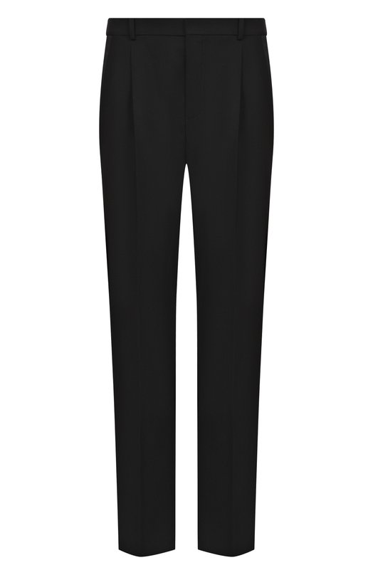 Шерстяные брюки Saint Laurent 821988/Y512W Чёрный 821988/Y512W