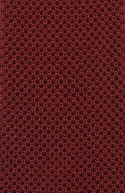 Шелковый вязаный галстук BRIONI бордового цвета по цене 27900 руб., арт. 090B00/0742J, фото 3 Шелковый вязаный галстук BRIONI, арт. 090B00/0742J, фото 3