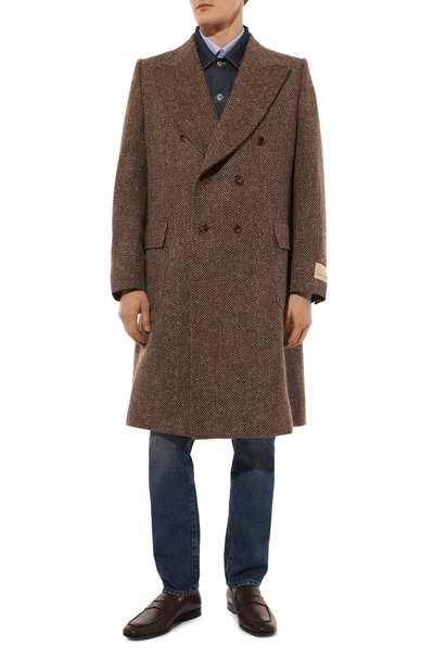 Пальто GUCCI коричневого цвета по цене 429120 руб., арт. 644450 ZAFUT, фото 2 Пальто GUCCI, арт. 644450 ZAFUT, фото 2