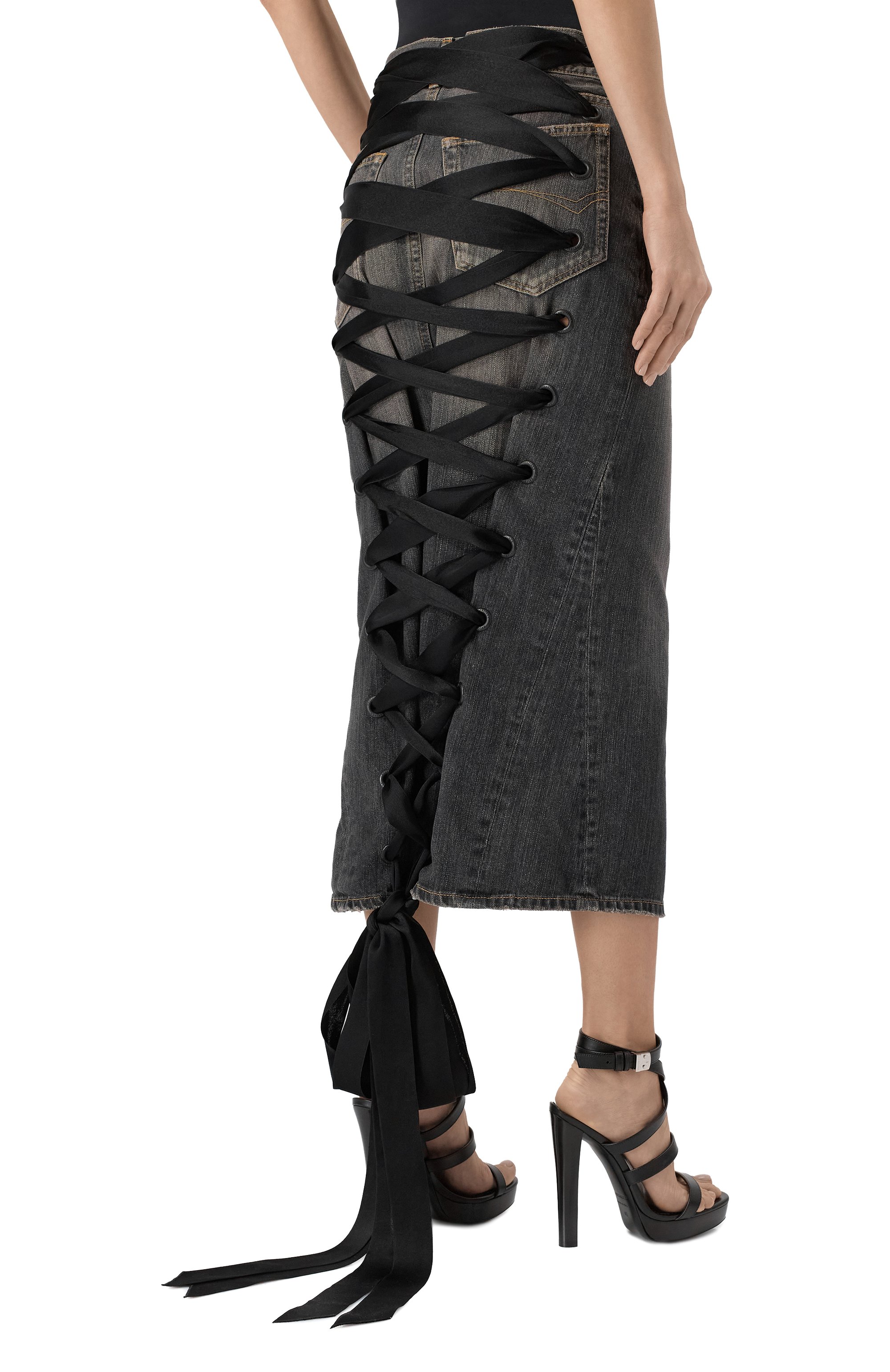 Джинсовая юбка BALENCIAGA, арт. 831713/TSW67, фото 4