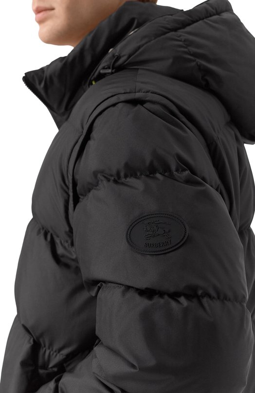 Пуховик Burberry 8112660/182437 Чёрный  8112660/182437 Фото 5