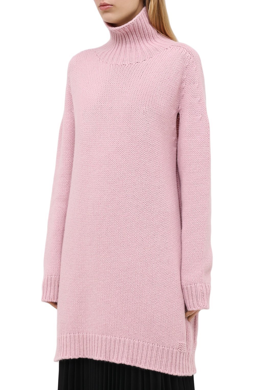Кашемировый свитер LANVIN светло-розового цвета по цене 148500 руб., арт. RW-T0649M-MR06-H20, фото 3 Кашемировый свитер LANVIN, арт. RW-T0649M-MR06-H20, фото 3