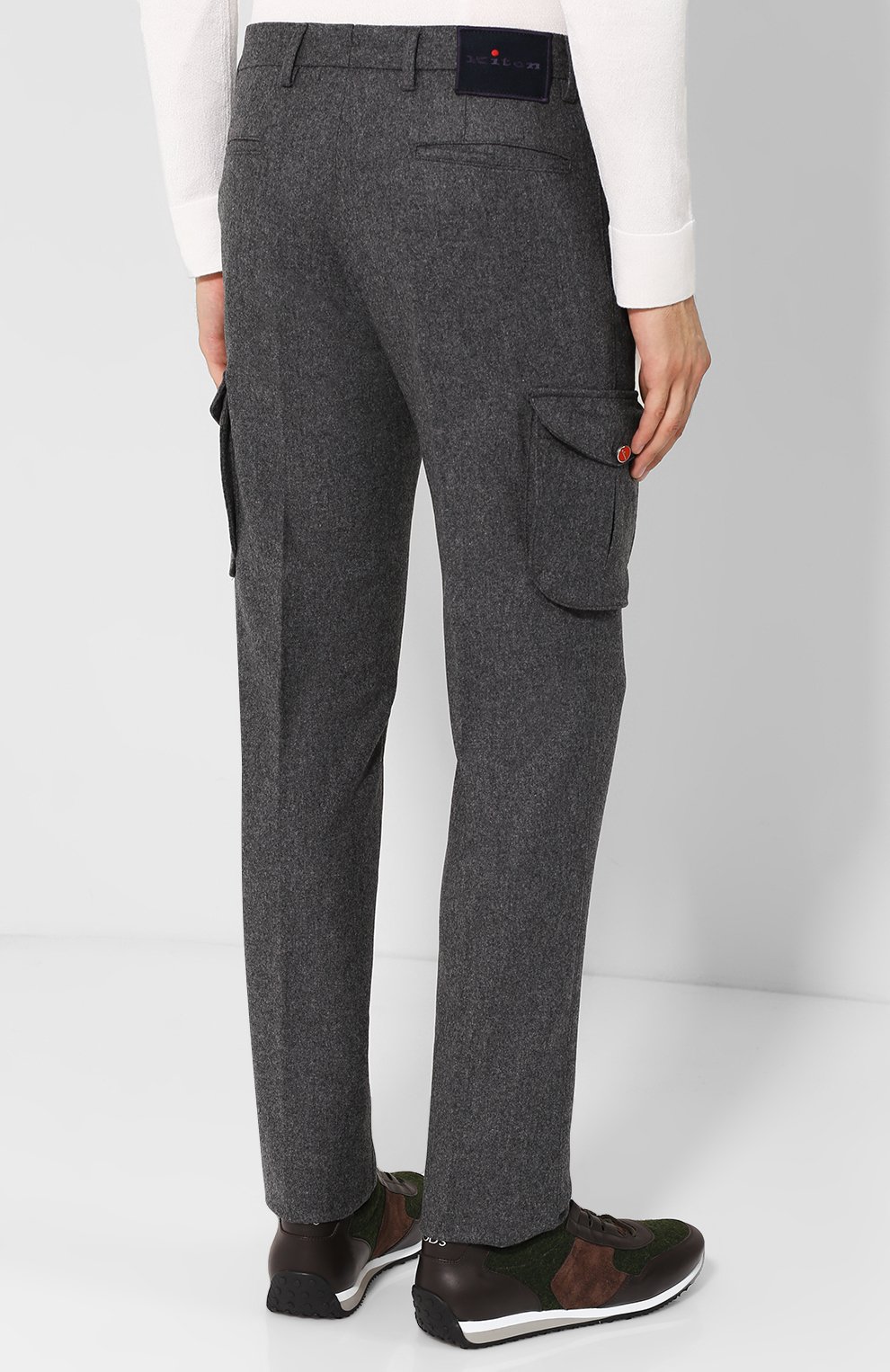 Шерстяные брюки KITON, арт. UFPPCAK01N32, фото 4