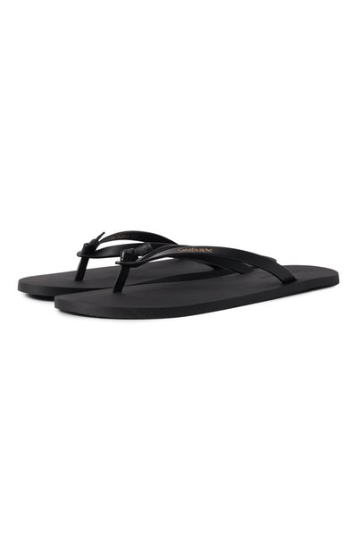 Женские кожаные шлепанцы pool SAINT LAURENT, арт. 860815/DWE00