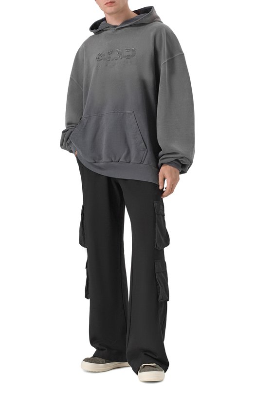 Текстильные кеды Vintage Rick Owens RU02E1897/WRULVS Хаки  RU02E1897/WRULVS Фото 2