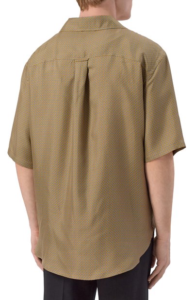 Шелковая рубашка SAINT LAURENT, арт. 860621/Y2N62, фото 4