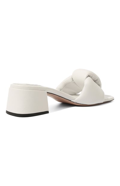 Кожаные мюли MIU MIU белого цвета по цене 76000 руб., арт. 5XX547-LYB-F0009-045, фото 5 Кожаные мюли MIU MIU, арт. 5XX547-LYB-F0009-045, фото 5