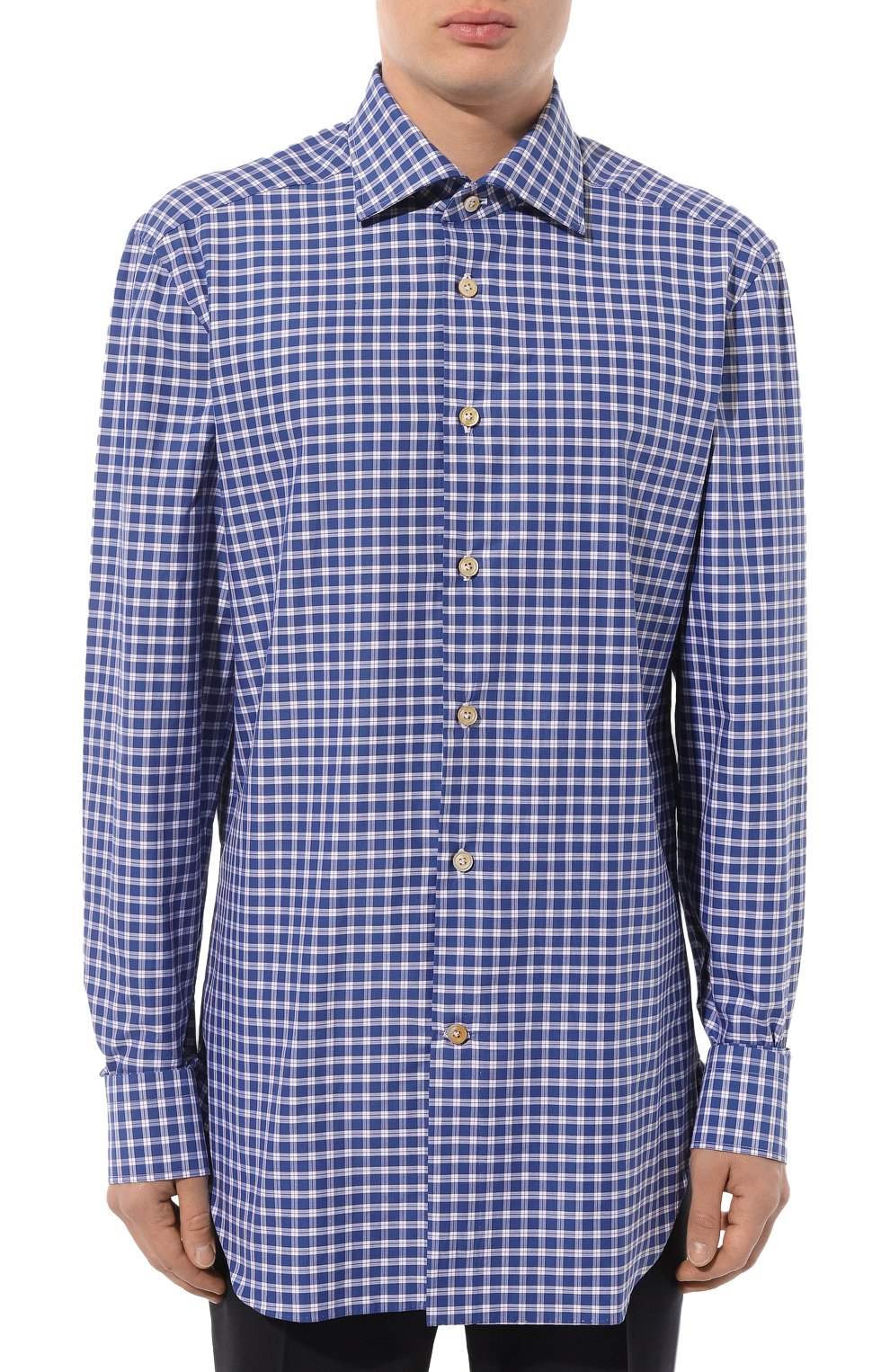 Хлопковая рубашка KITON, арт. UCIH0863708, фото 3