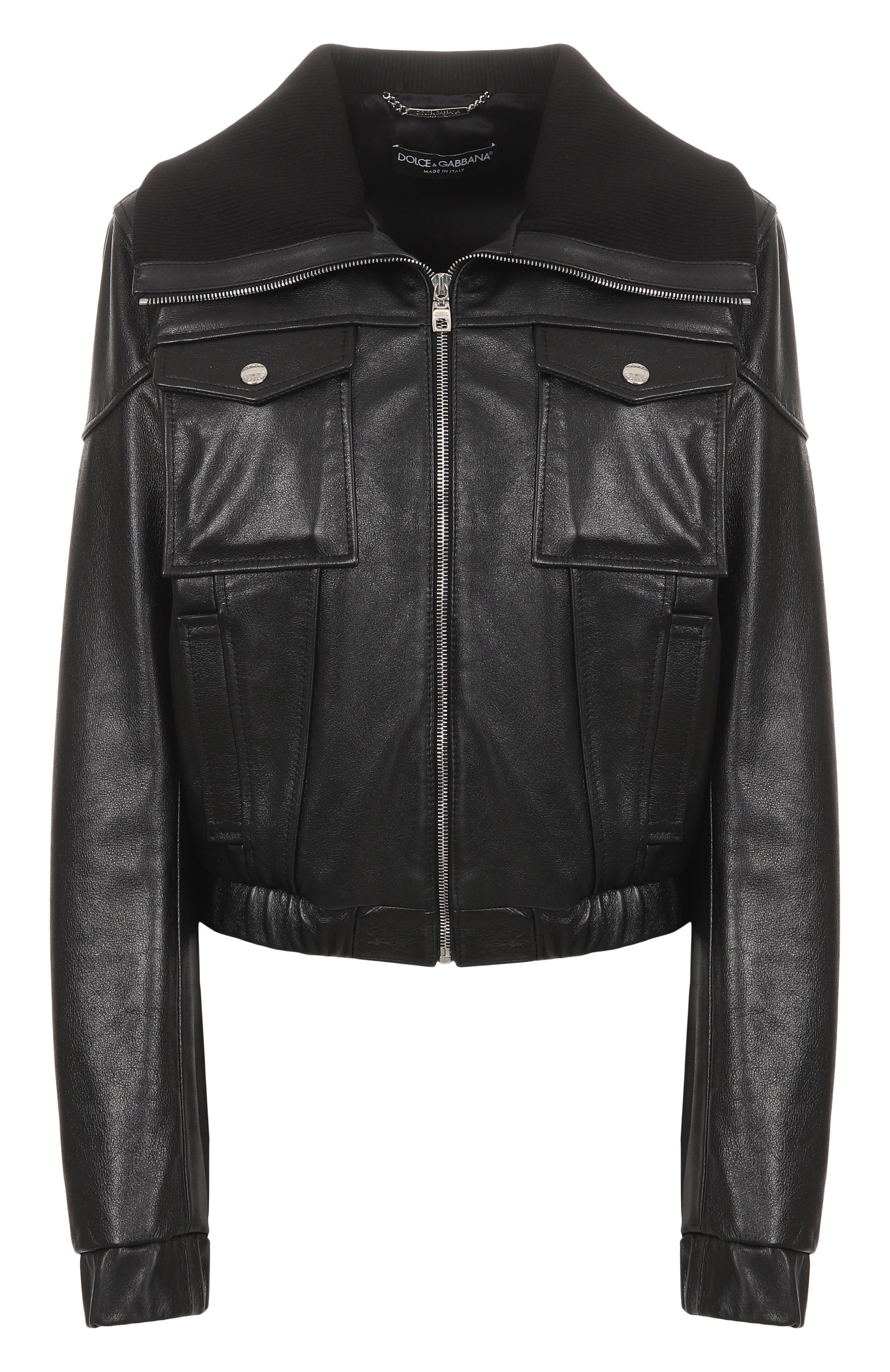 Кожаный бомбер DOLCE & GABBANA, арт. F9S02L/HULV0, фото 1