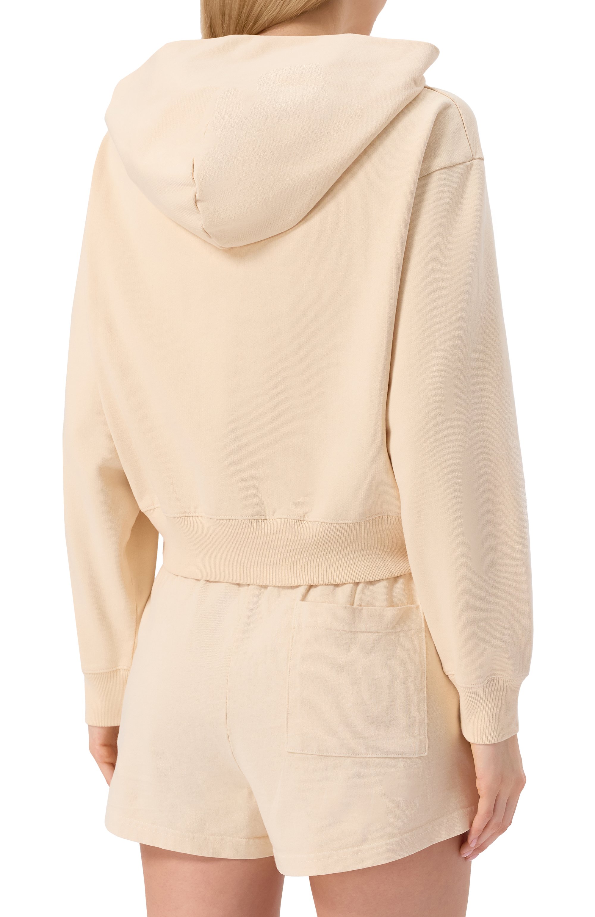 Хлопковая толстовка SPORTY AND RICH кремового цвета по цене 29300 руб., арт. ST068620080CR01, фото 4 Хлопковая толстовка SPORTY AND RICH, арт. ST068620080CR01, фото 4