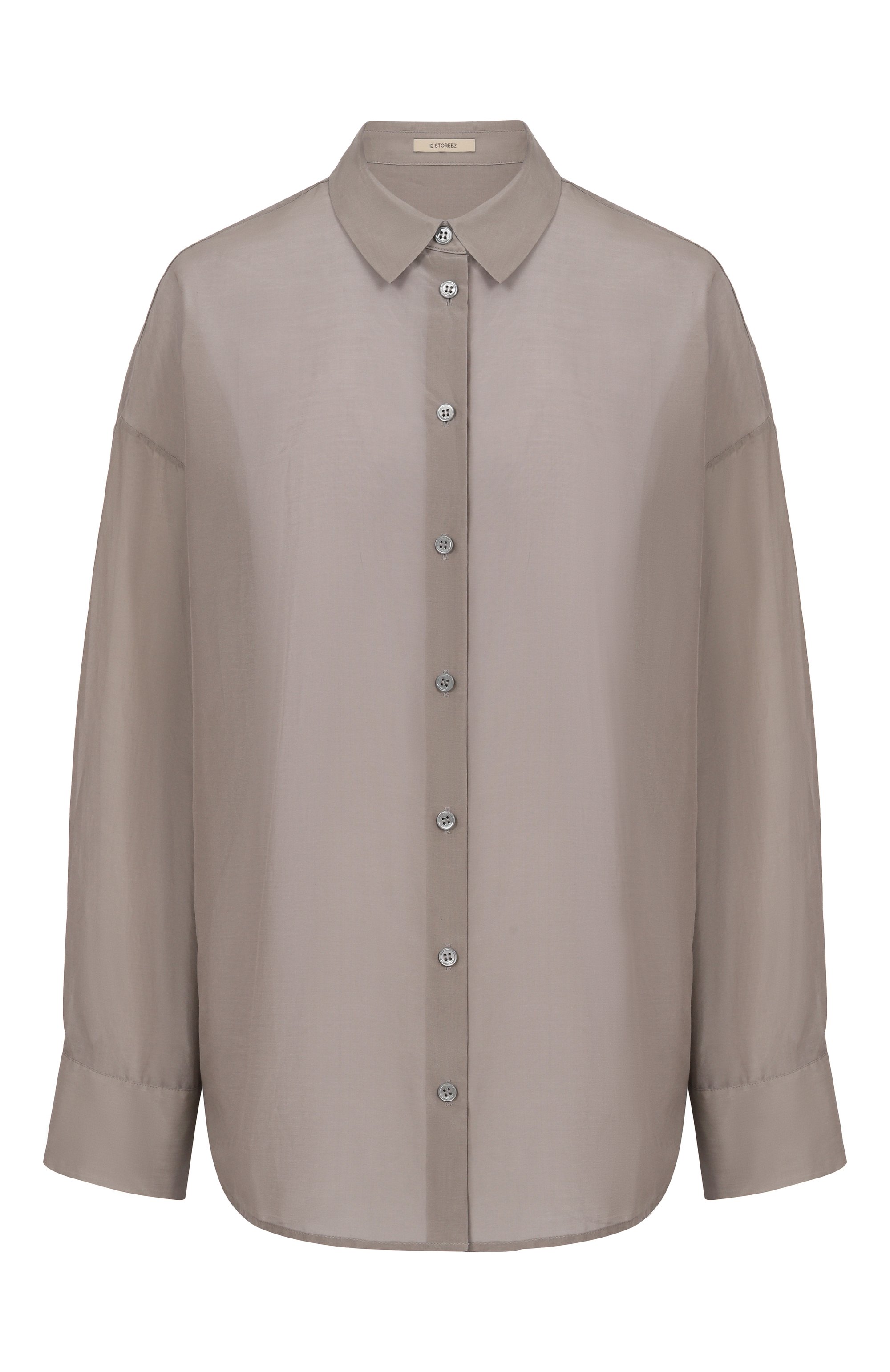 Рубашка из хлопка и шелка 12 STOREEZ, арт. 130612, фото 1