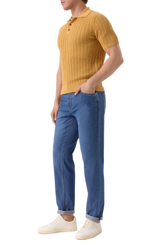 Джинсы Traditional Fit Brunello Cucinelli M238PB3210 Синий  M238PB3210 Фото 2