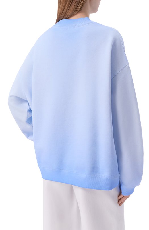 Хлопковый свитшот MSGM 4041MDM139SE/267287 Синий  4041MDM139SE/267287 Фото 4