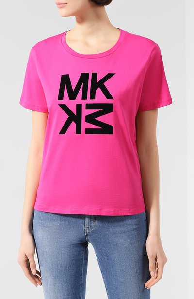 Хлопковая футболка MICHAEL MICHAEL KORS, арт. MF95MAB97J, фото 3