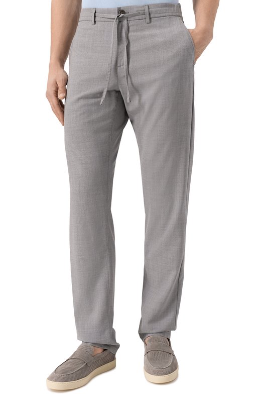 Шерстяные брюки Canali V1659/AR05087 Серый  V1659/AR05087 Фото 3