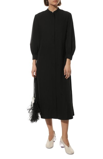 Хлопковое платье JIL SANDER, арт. JSPU500606-WU245200, фото 2