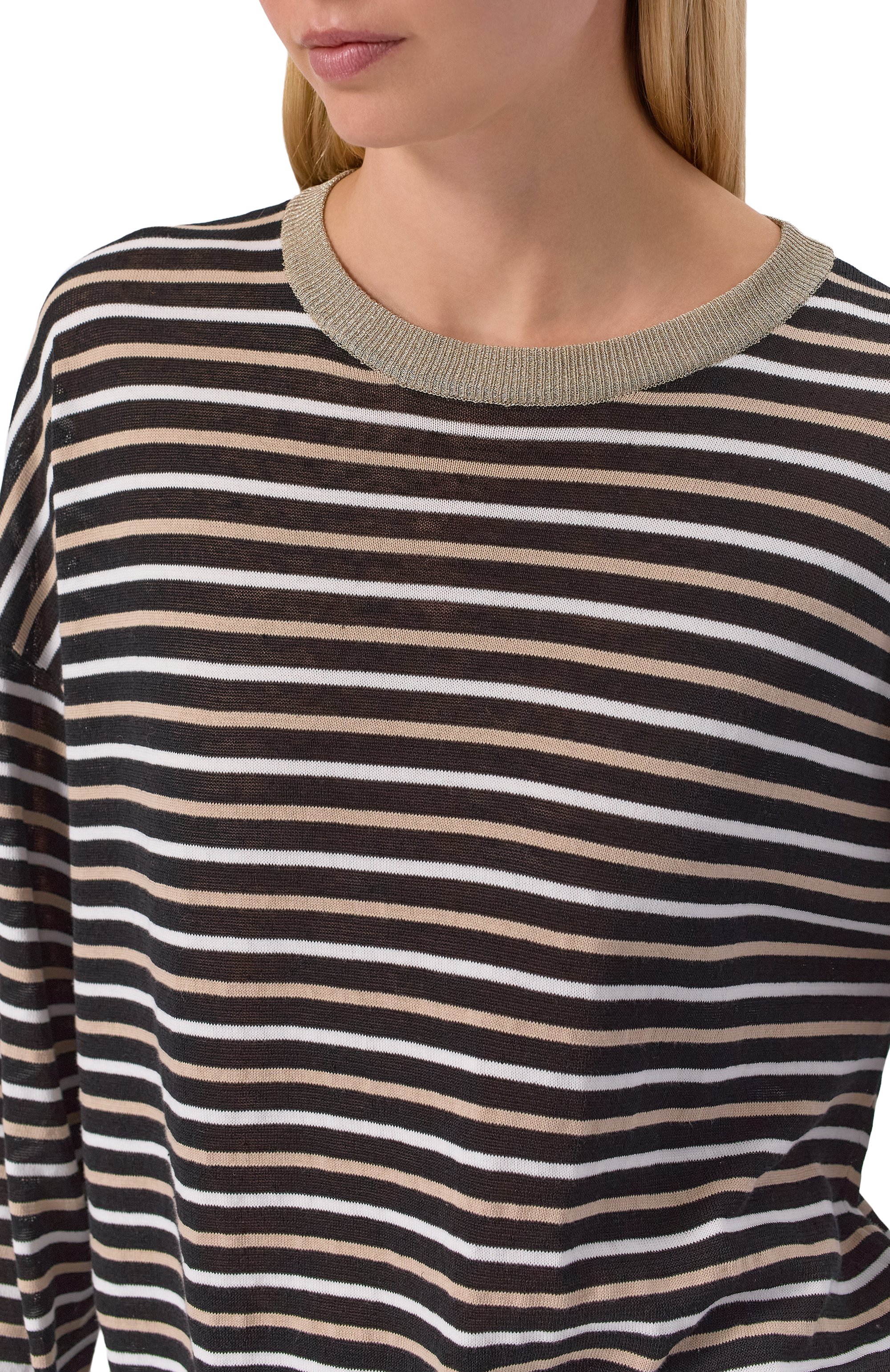 Льняной пуловер BRUNELLO CUCINELLI, арт. M1T272310, фото 5