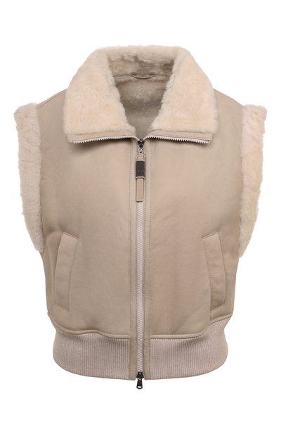 Женский жилет из овчины BRUNELLO CUCINELLI, арт. MPMBP7985P