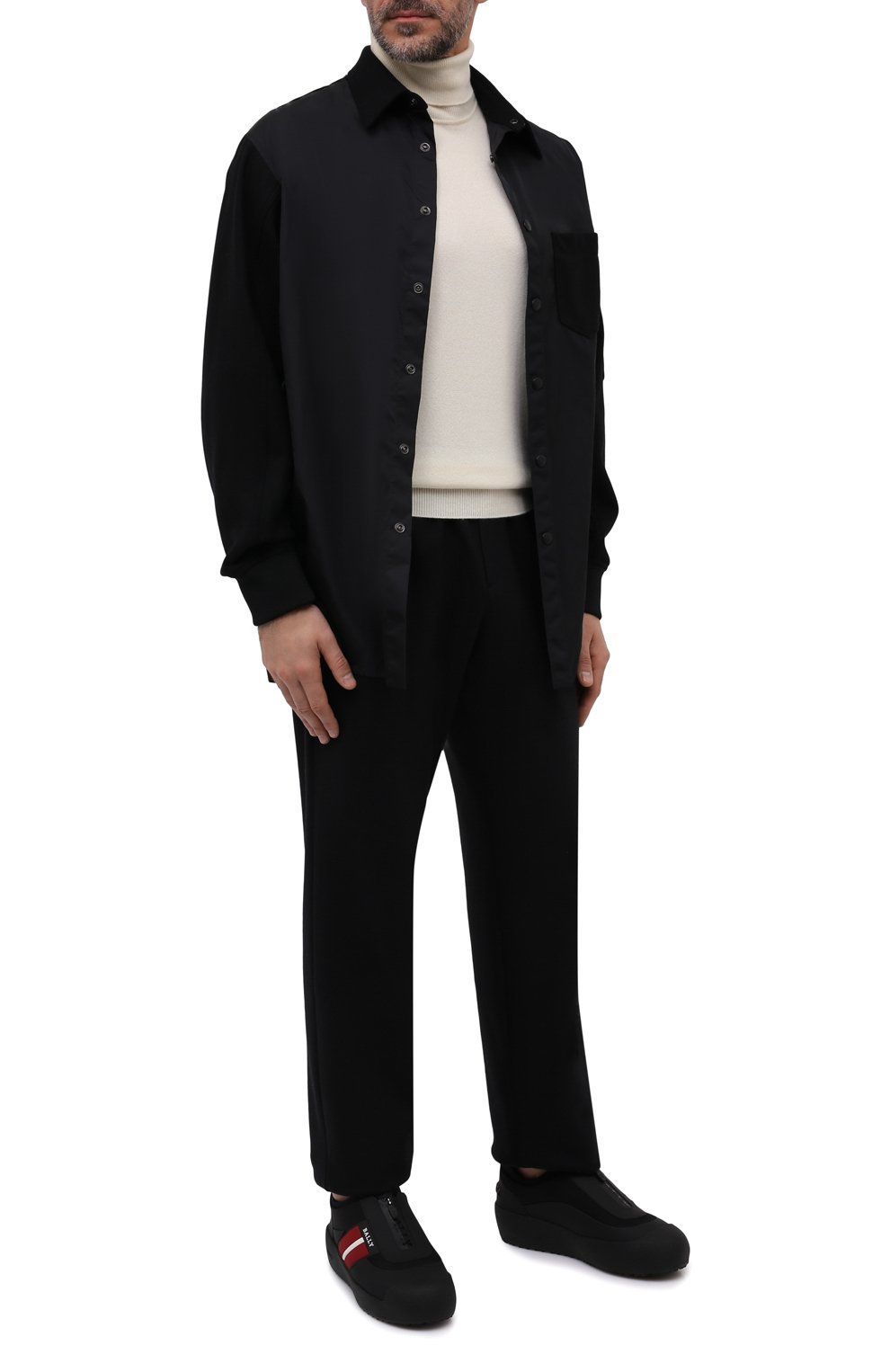 Комбинированные ботинки cuniro BALLY черного цвета по цене 56850 руб., арт. CUNIR0-T/20, фото 2 Комбинированные ботинки cuniro BALLY, арт. CUNIR0-T/20, фото 2