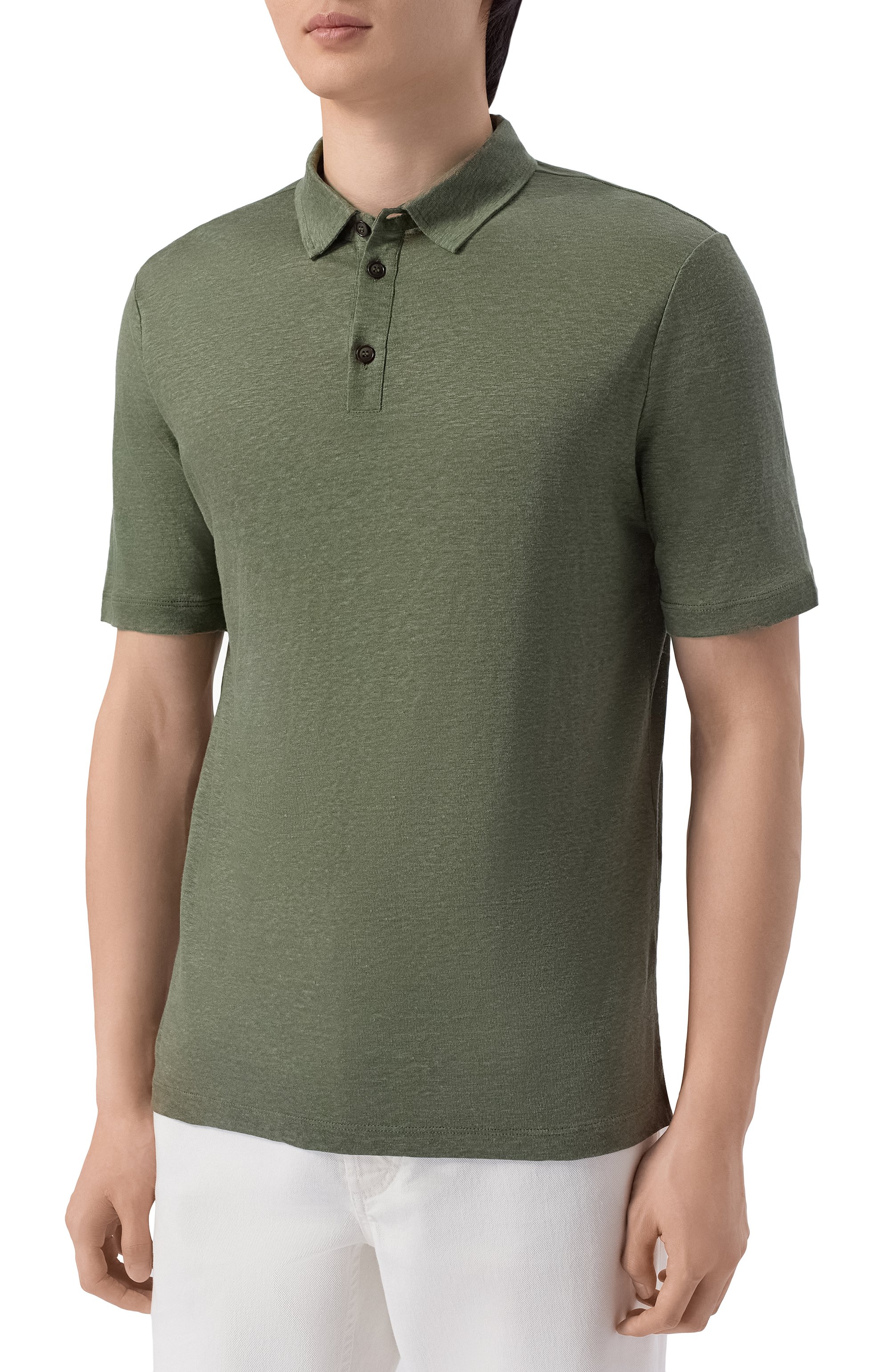 Льняное поло GIORGIO ARMANI, арт. 3RSF80/SJJMZ, фото 3