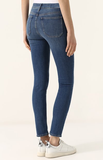 Укороченные джинсы с потертостями MIH JEANS, арт. W2100101BEW, фото 4