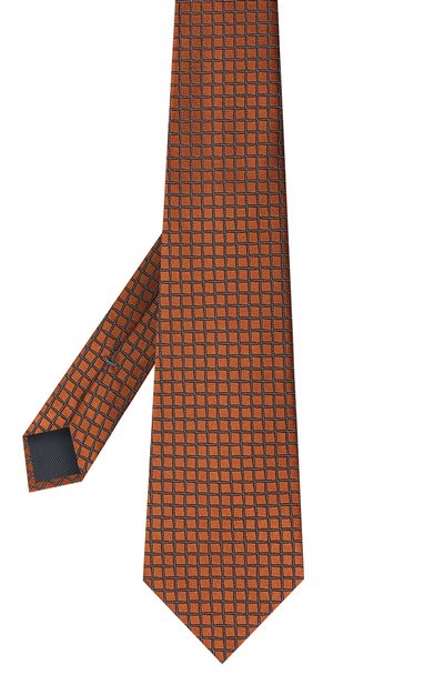 Шелковый галстук ZEGNA светло-коричневого цвета по цене 21950 руб., арт. Z8D74/1UM, фото 2 Шелковый галстук ZEGNA, арт. Z8D74/1UM, фото 2