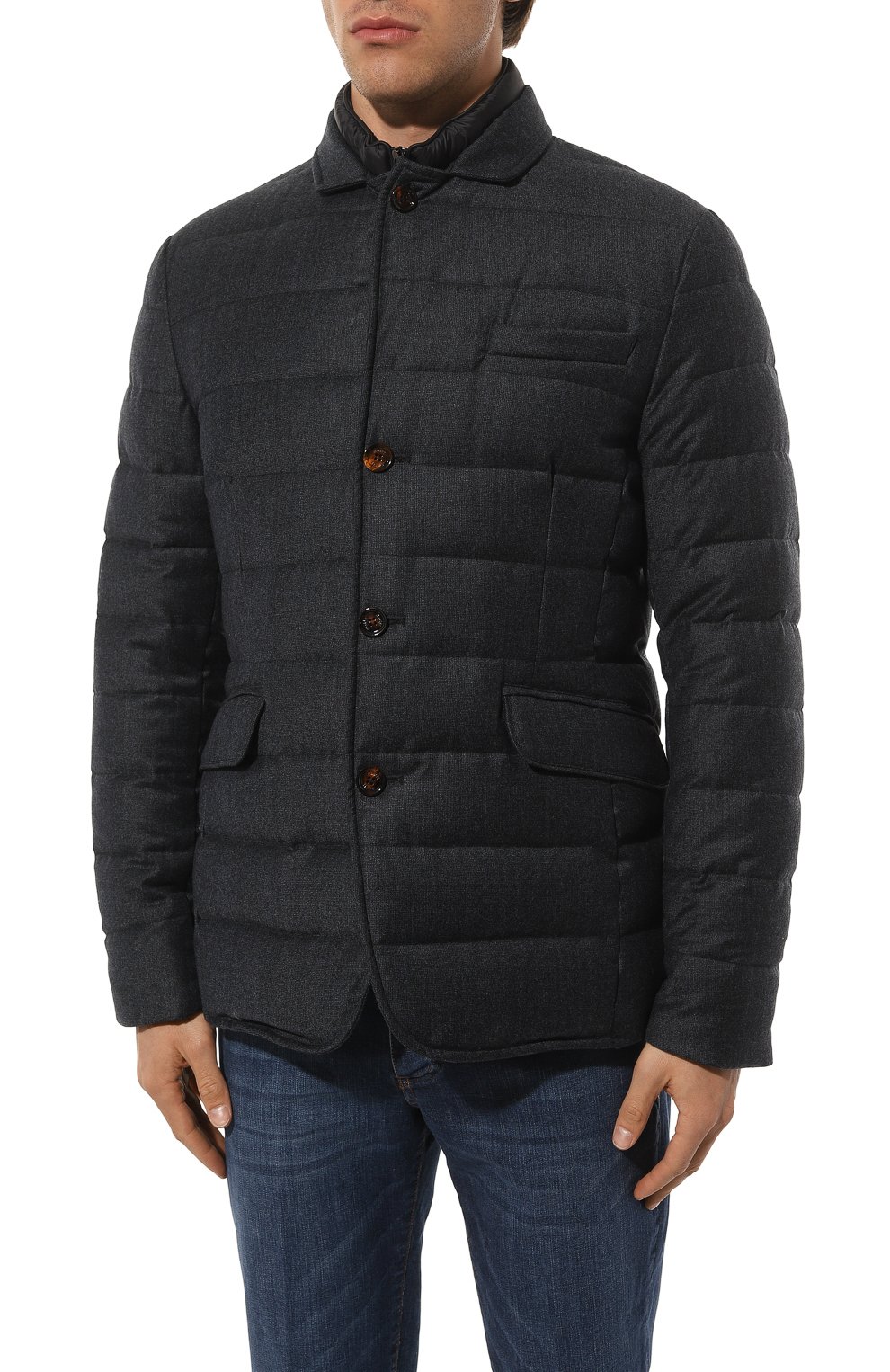 Пуховая куртка nomos-ff MOORER темно-синего цвета по цене 215000 руб., арт. MOUGI100246 TEPA240 NOMOS-FF, фото 3 Пуховая куртка nomos-ff MOORER, арт. MOUGI100246 TEPA240 NOMOS-FF, фото 3