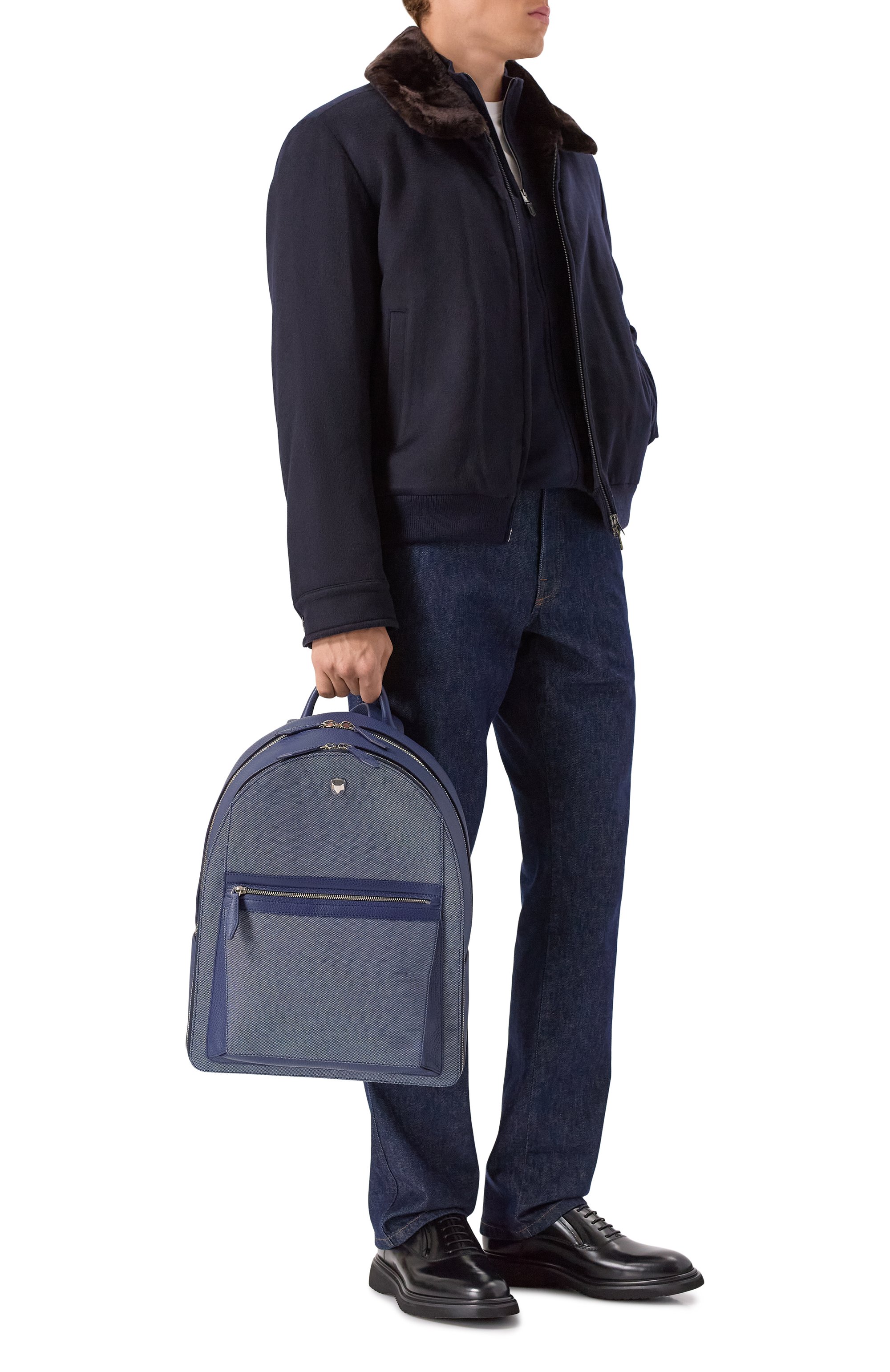 Рюкзак michelangelo RUBEUS MILANO, арт. BACKPACK BAG MICHELANGEL0/CALFSKIN GRAN PRIX+CANVA, фото 7