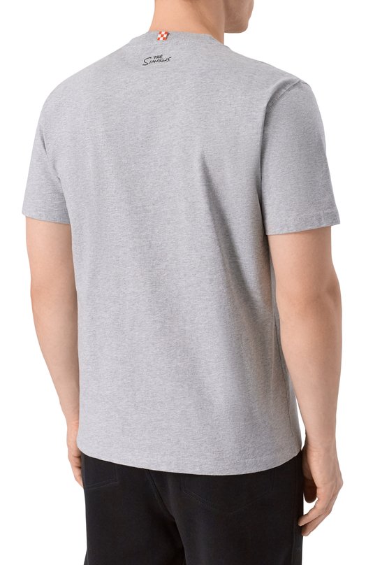 Хлопковая футболка MC2 Saint Barth ARN0001-03073I/ARN0TT Серый  ARN0001-03073I/ARN0TT Фото 4