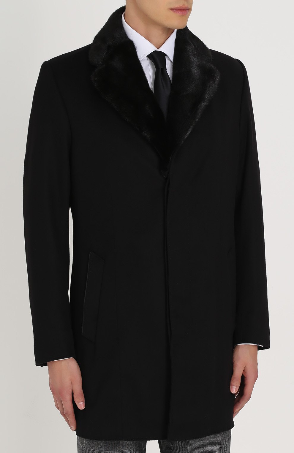 Кашемировое пальто с отделкой из норки ZILLI, арт. A0CINE-03001/00LI, фото 3