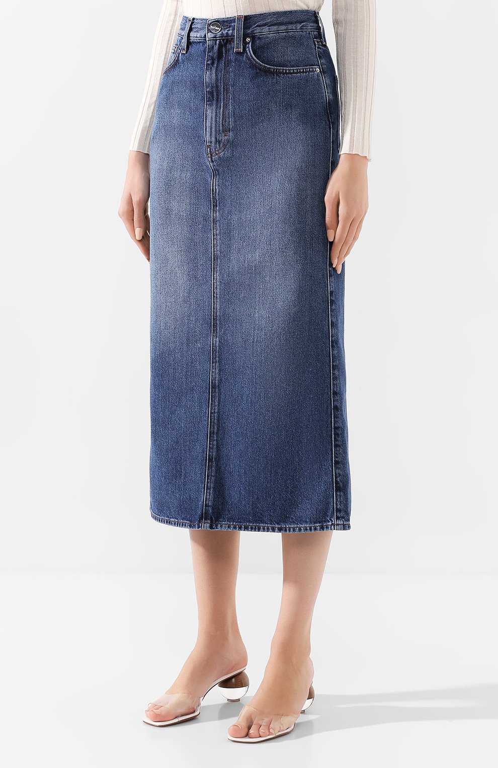 Джинсовая юбка TOTEME, арт. BITTI 193-329-740, фото 3