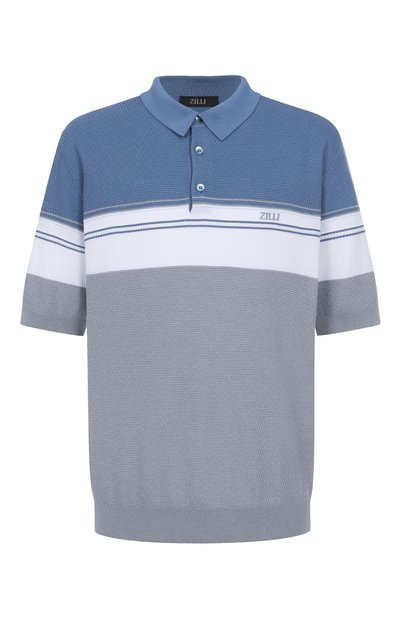 Мужская поло из хлопка и шелка ZILLI, арт. KBP002M0142VTHL00