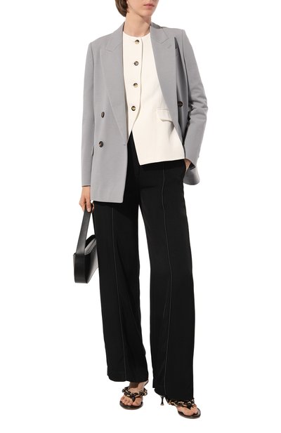 Двубортный жакет BRUNELLO CUCINELLI серого цвета по цене 371500 руб., арт. M0R242285P, фото 2 Двубортный жакет BRUNELLO CUCINELLI, арт. M0R242285P, фото 2