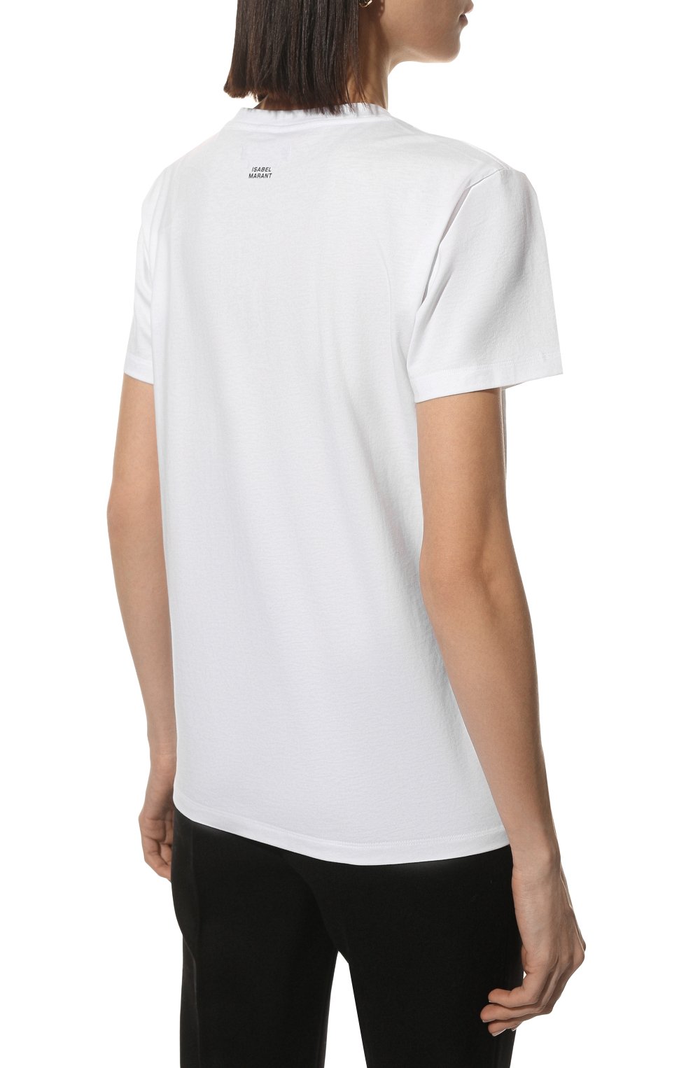 Хлопковая футболка ISABEL MARANT, арт. TS0772-00M002I/ANNAX, фото 4