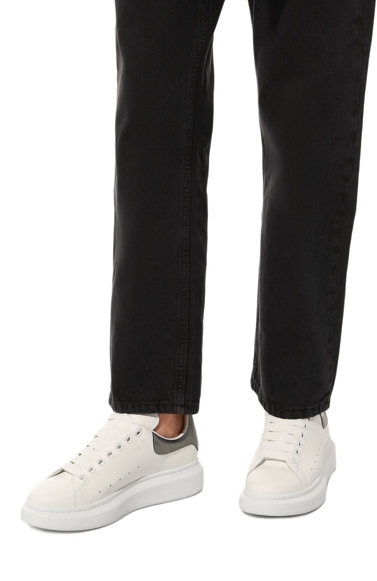 Кожаные кеды oversized ALEXANDER MCQUEEN, арт. 553770/WHFBU9042, фото 3