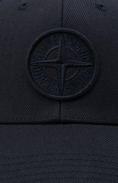 Бейсболка STONE ISLAND темно-синего цвета по цене 13900 руб., арт. 751599675, фото 4 Бейсболка STONE ISLAND, арт. 751599675, фото 4