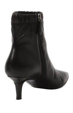 Женские кожаные ботильоны alina 55 GIANVITO ROSSI черного цвета, арт. G73273.55RIC.NAPNER0 | Фото 5 (Драгоценные камни: Проставлено; Каблук высота: Низкий; Материал сплава: Проставлено; Материал внутренний: Натуральная кожа; Материал внешний: Натуральная кожа; Подошва: Плоская; Каблук тип: Шпилька; Материал утеплителя: Без утеплителя)