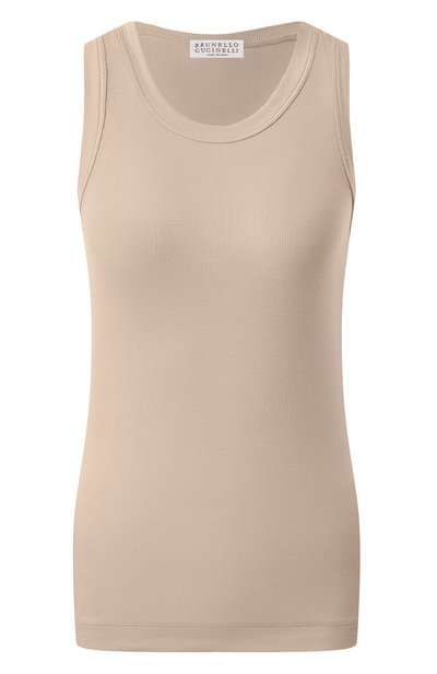Женская хлопковая майка BRUNELLO CUCINELLI, арт. M0TC8FX230