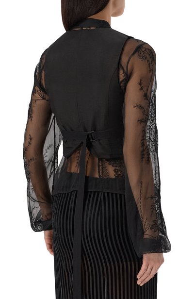 Жилет из вискозы и шелка ANN DEMEULEMEESTER, арт. B0014269/FA753, фото 4