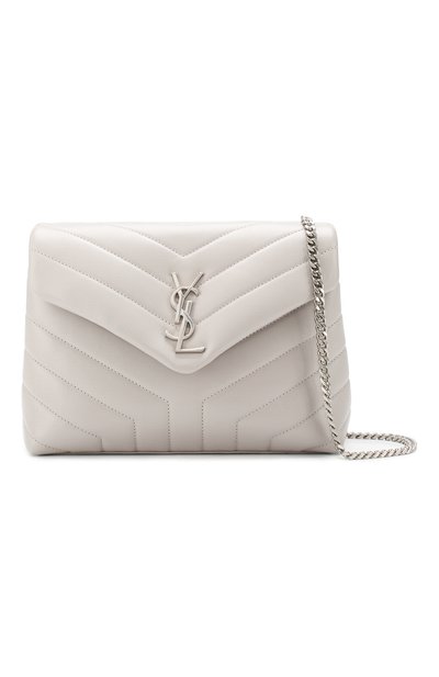 Сумка monogram loulou small SAINT LAURENT светло-серого цвета по цене 299500 руб., арт. 494699/DV726, фото 5 Сумка monogram loulou small SAINT LAURENT, арт. 494699/DV726, фото 5