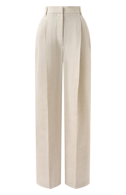 Льняные брюки Brunello Cucinelli MH547P8669 Бежевый MH547P8669