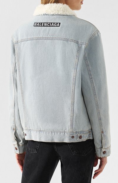Джинсовая куртка с потертостями BALENCIAGA, арт. 529240/TAP04, фото 4