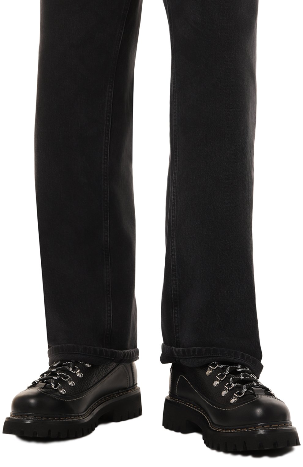 Кожаные хайкеры canadian DSQUARED2 черного цвета по цене 105000 руб., арт. ABM0123/12900001, фото 3 Кожаные хайкеры canadian DSQUARED2, арт. ABM0123/12900001, фото 3