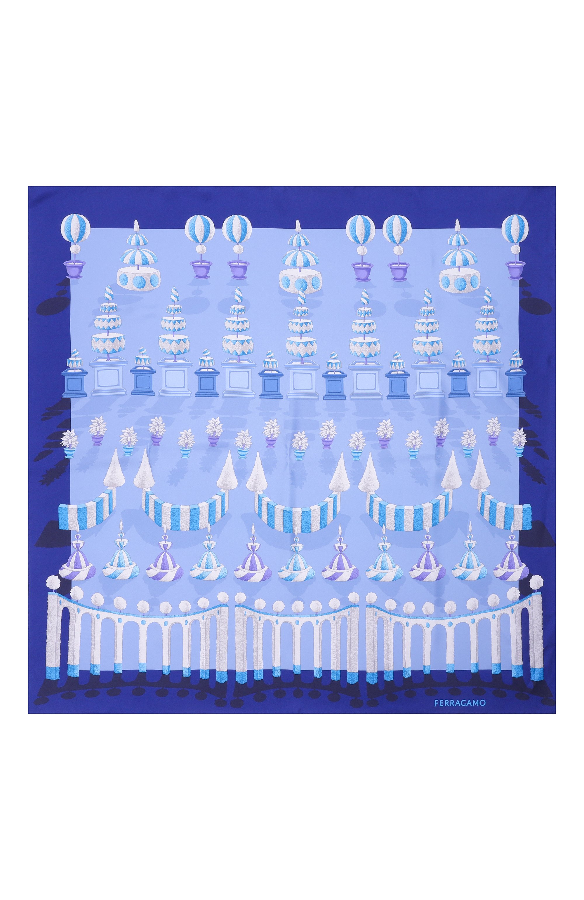 Шелковый платок FERRAGAMO, арт. 310212/785680, фото 4